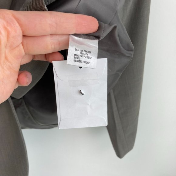 Calvin Klein Gray Two Button Blazer 12 - Picture 11 of 14